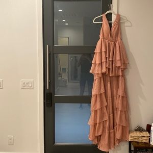 Macdugal pink high low dress (perfect for prom!)